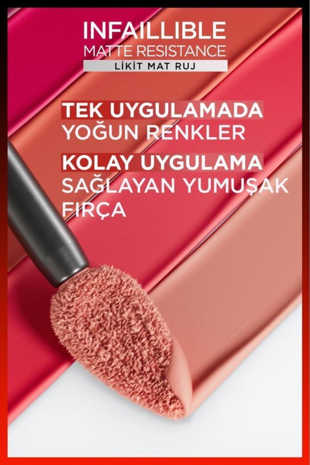 L'Oreal Paris Infaillible Matte Resistance Likit Mat Ruj