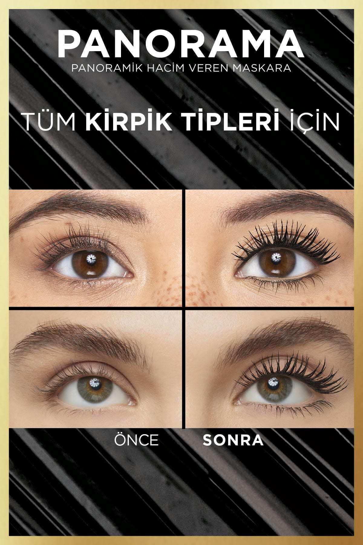 L'Oreal Paris Panorama Hacim Veren Maskara Koyu Kahverengi