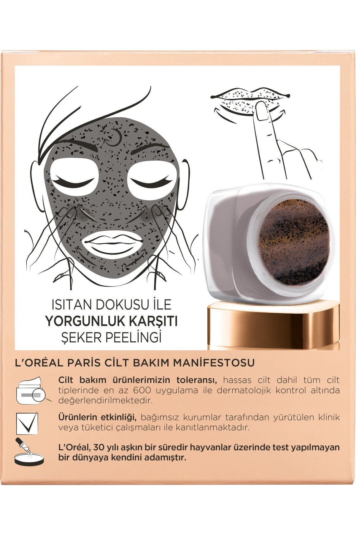 L'Oreal Paris Şeker Peelingi Yorgunluk Karşıtı Kahveli
