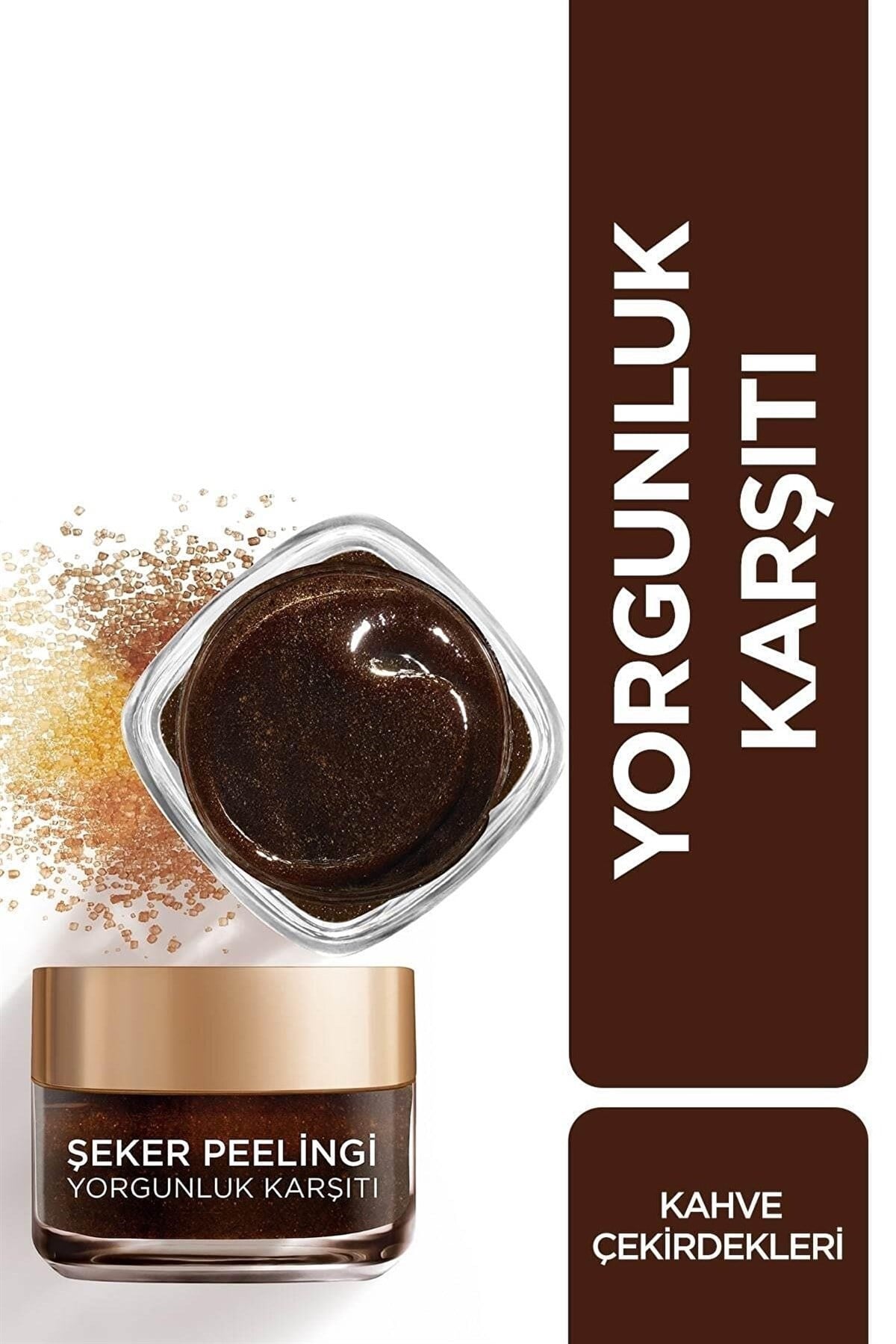L'Oreal Paris Şeker Peelingi Yorgunluk Karşıtı Kahveli