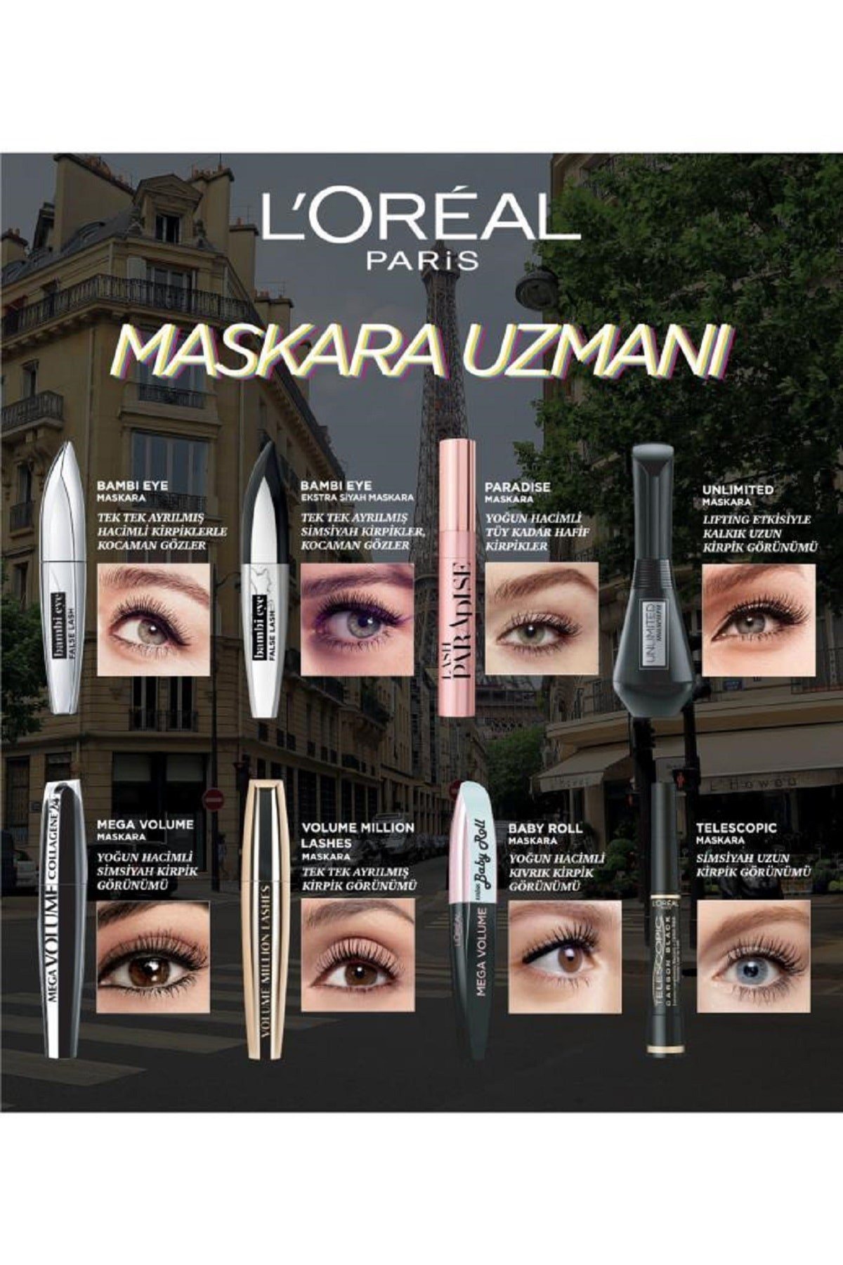 L'Oreal Paris Unlimited Siyah Maskara