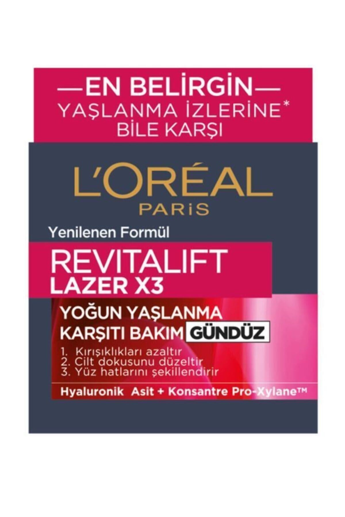 L'Oreal Paris Yaşlanma Karşıtı Krem - Dermo Expertise Revitalift Laser X3 50 ml 3600522365044
