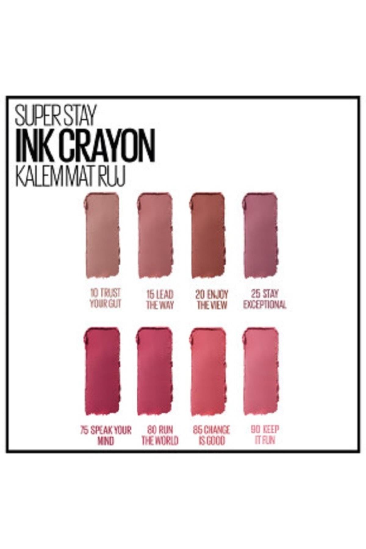 Maybelline New York Kalem Ruj - Superstay Ink Crayon
