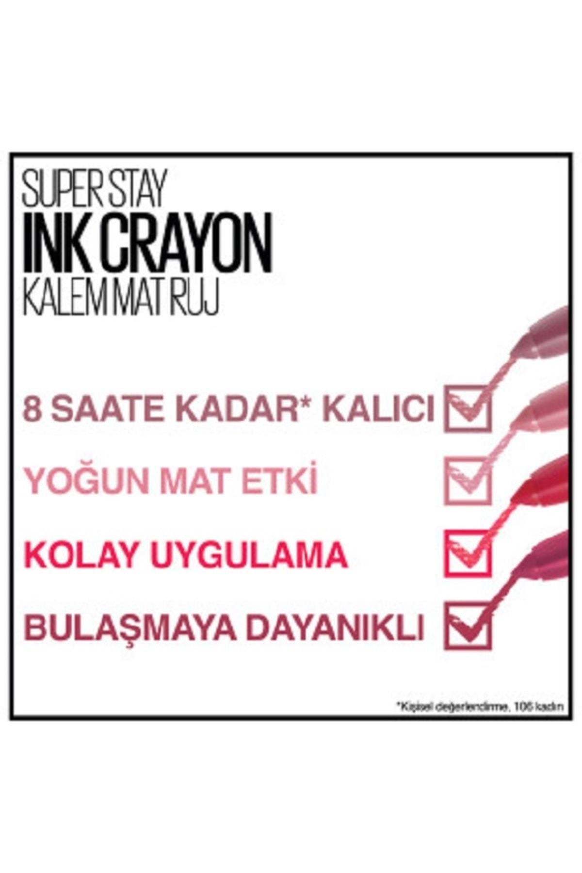 Maybelline New York Kalem Ruj - Superstay Ink Crayon