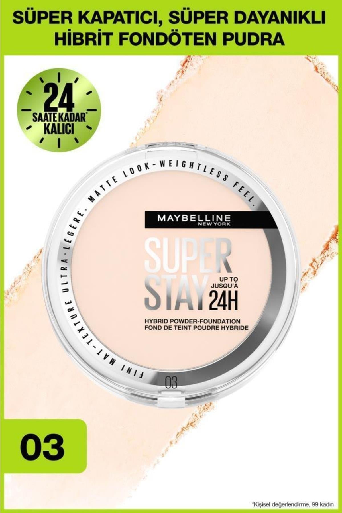 Maybelline New York Superstay 24H Hibrit Pudra Fondöten