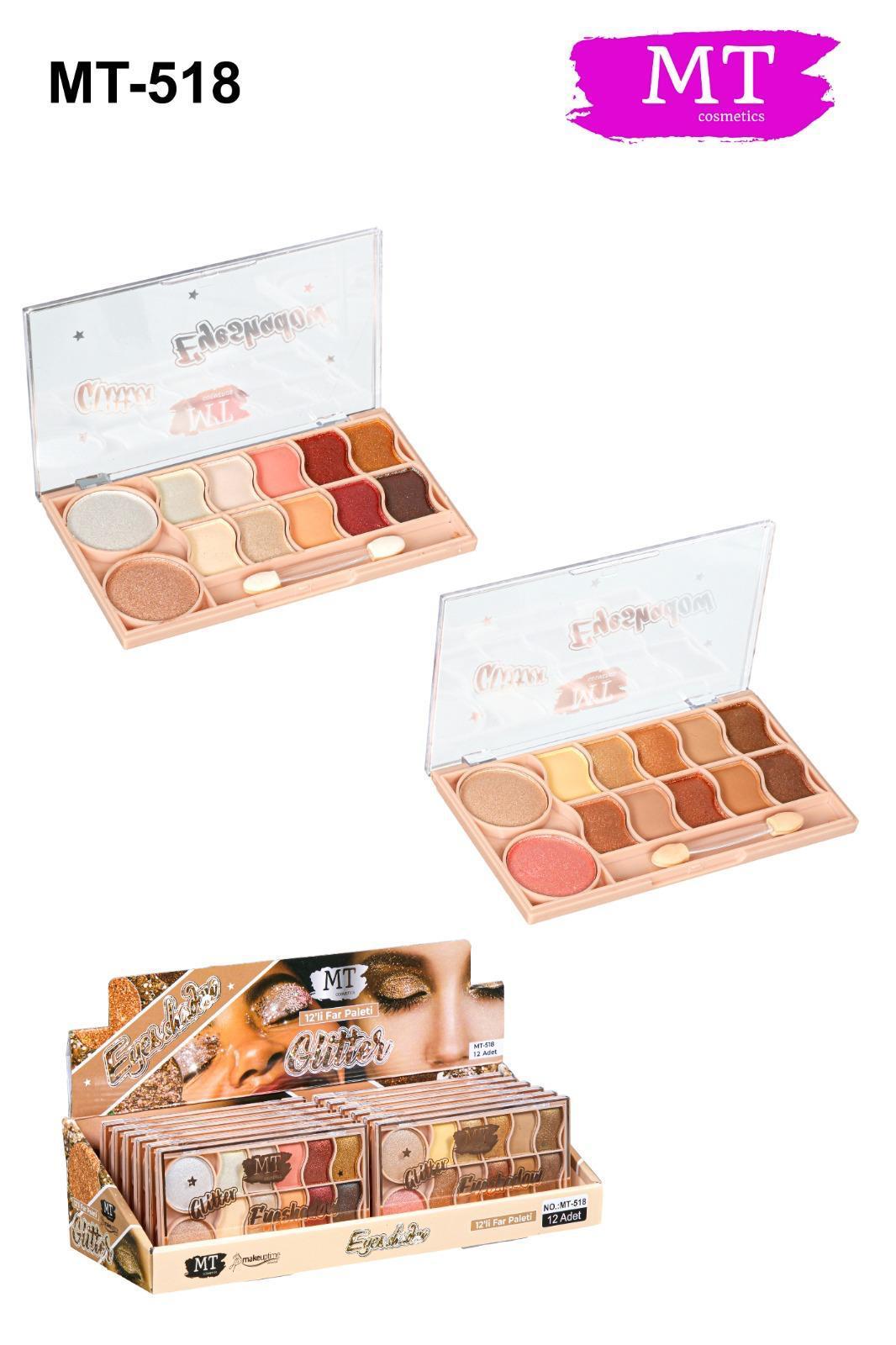 Mt 12 Renkli Göz Makyaj Seti Paleti