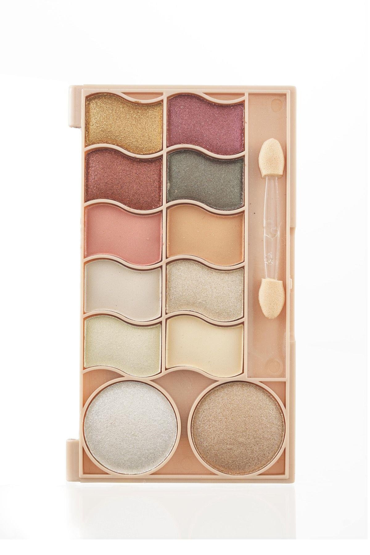 Mt 12 Renkli Göz Makyaj Seti Paleti