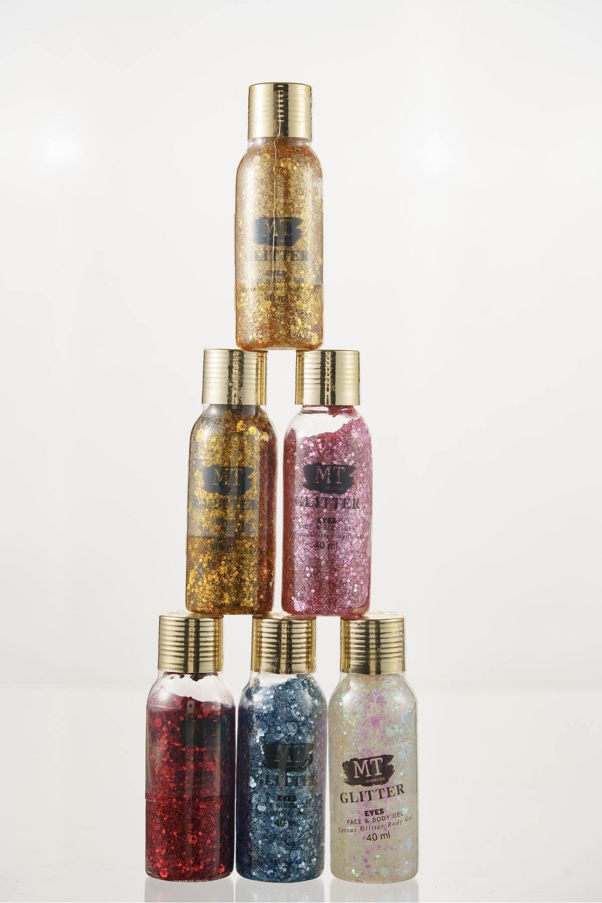 Mt 6 Adet Renkli Parçalı Glitter