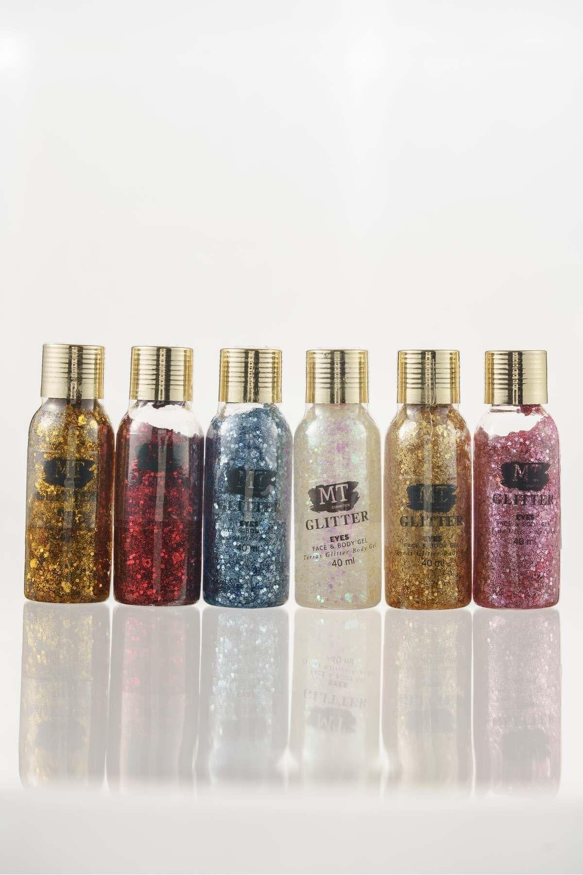 Mt 6 Adet Renkli Parçalı Glitter