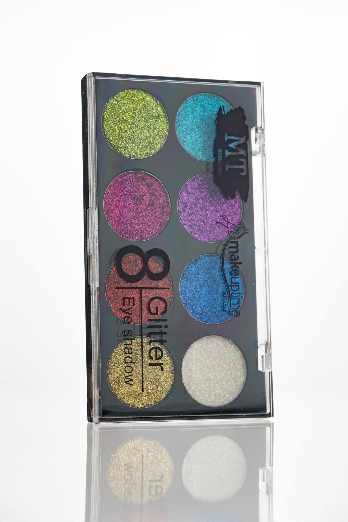 Mt 8 Renkli Glitter Far Paleti