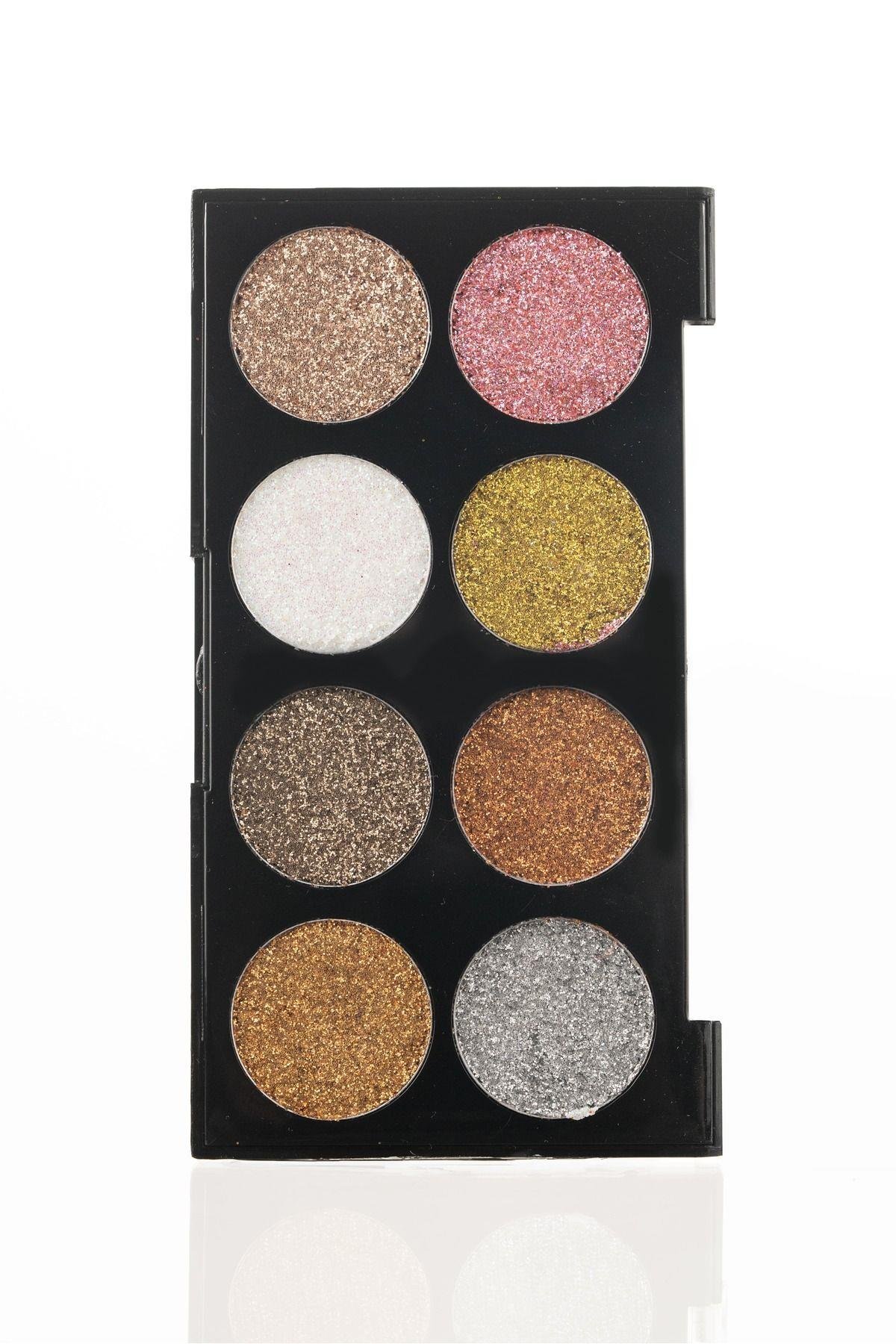 Mt 8 Renkli Glitter Far Paleti
