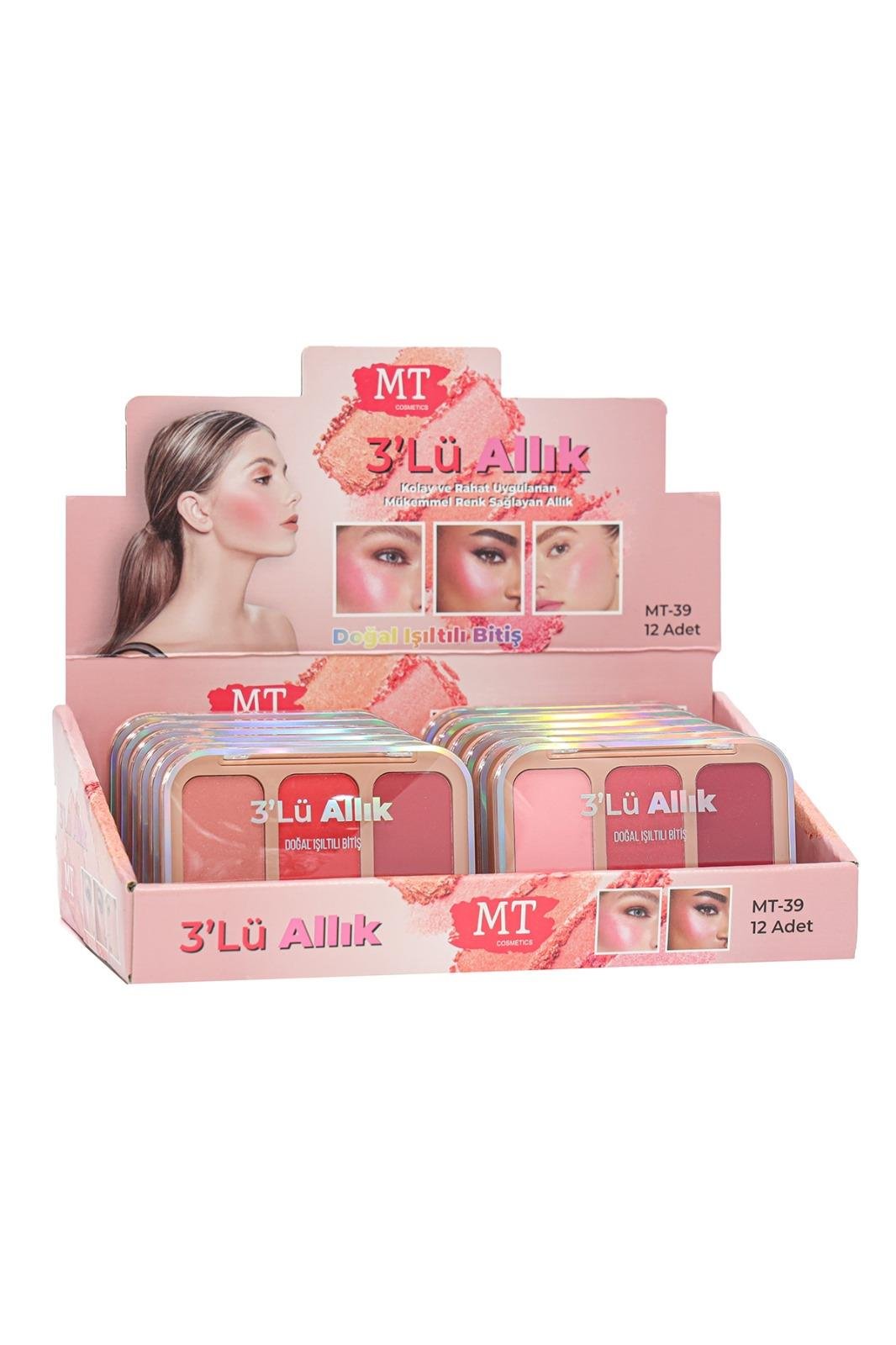 MT Işıltılı 3'lü Allık no:1