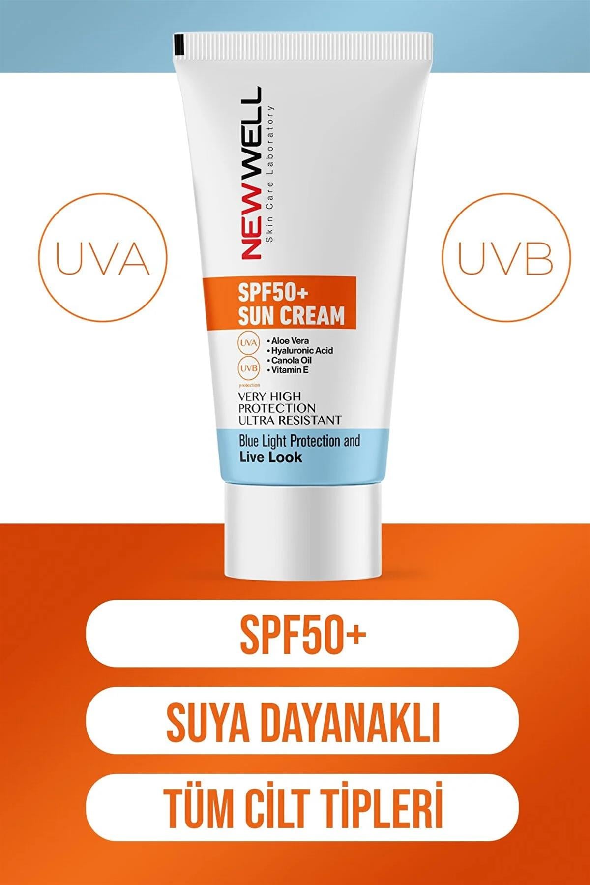 New Well Gne Kremi Yksek Koruma Spf 50+ Aloe Vera