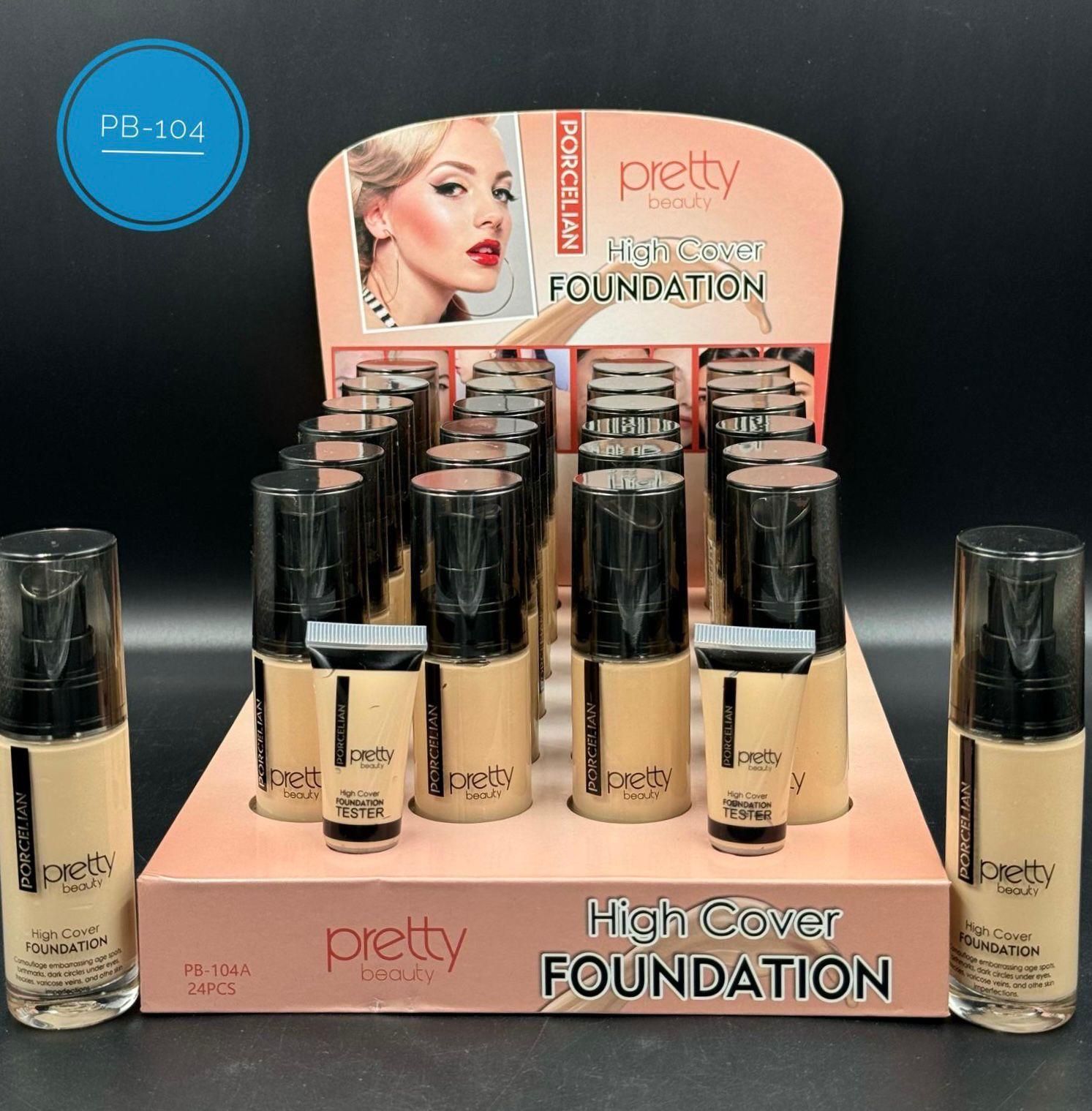Pretty Beauty High Cover Yüksek Kapatıcı Etkili Porselen Fondöten No:3