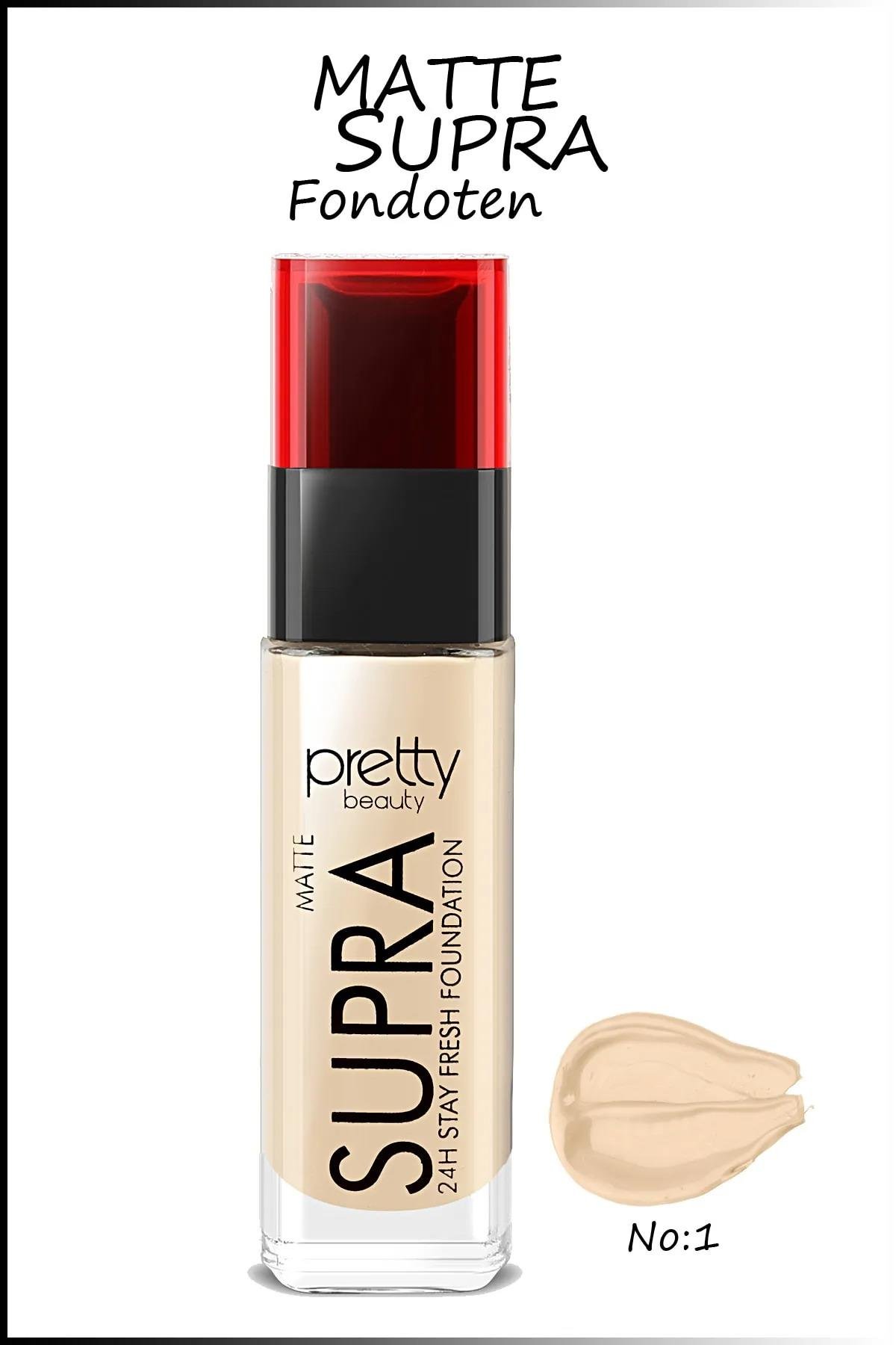 Pretty Beauty Supra 24h Stay Fresh Matte Foundatıon 01