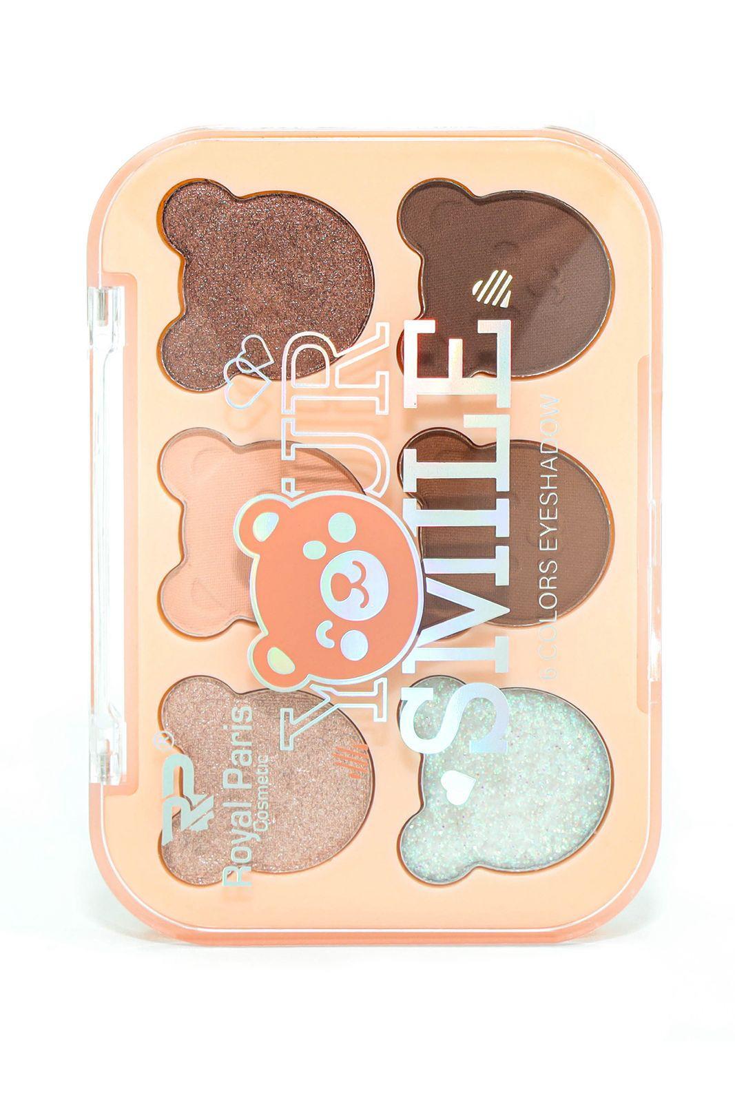 Royal Paris 6 Renkli Ayıcık Desenli Far Paleti