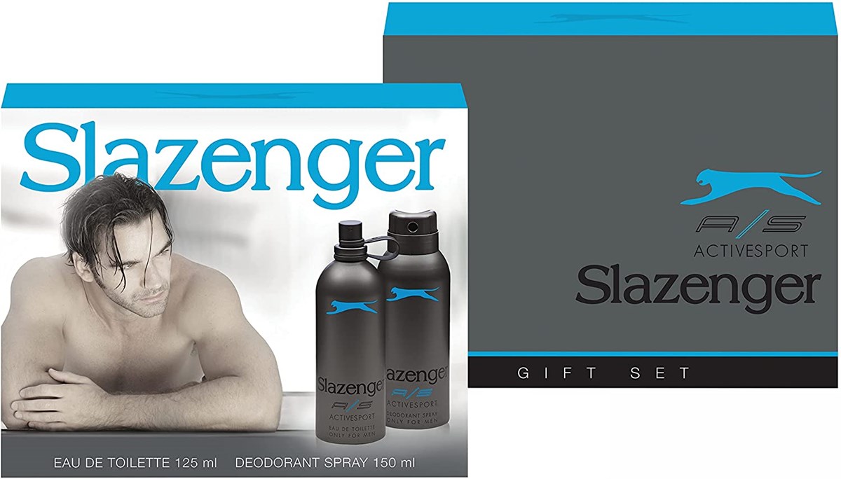 Slazenger Active Sport Mavi EDT 125 ml + Deo Sprey 150 ml Erkek Parfüm Seti