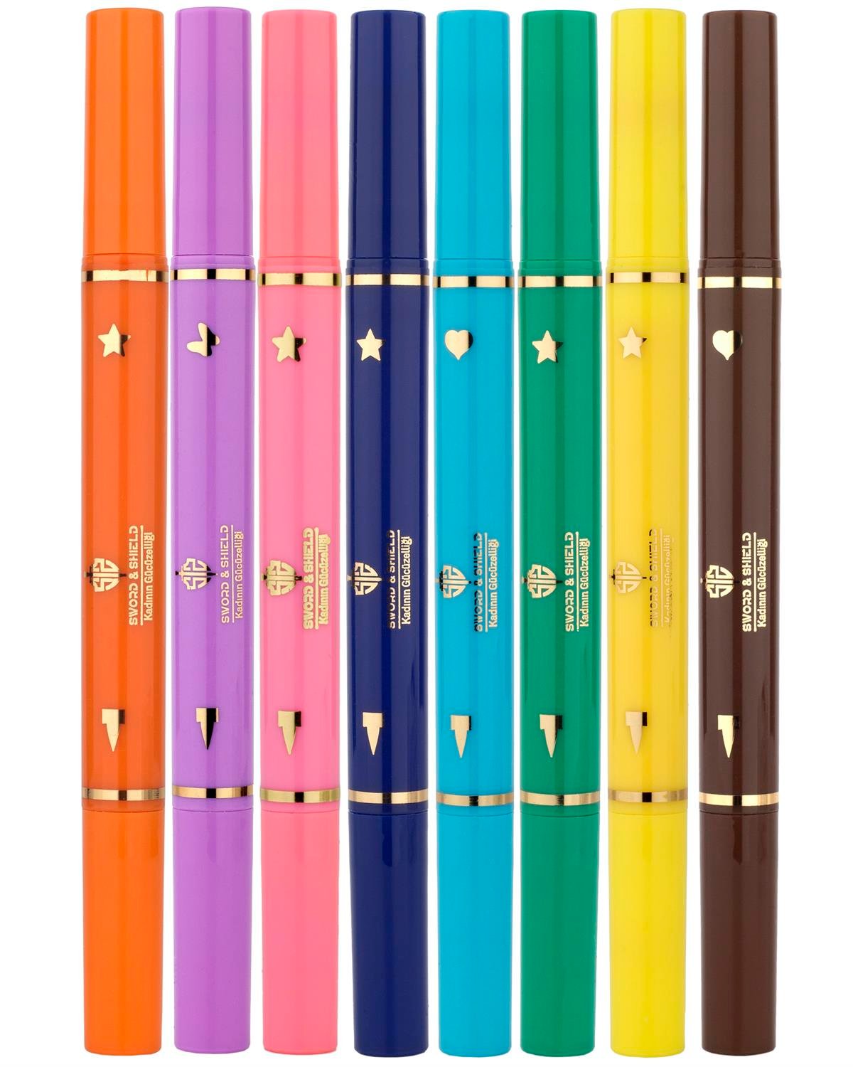 S&S 8 Renkli Çift Taraflı Neon Pen Eyeliner Seti