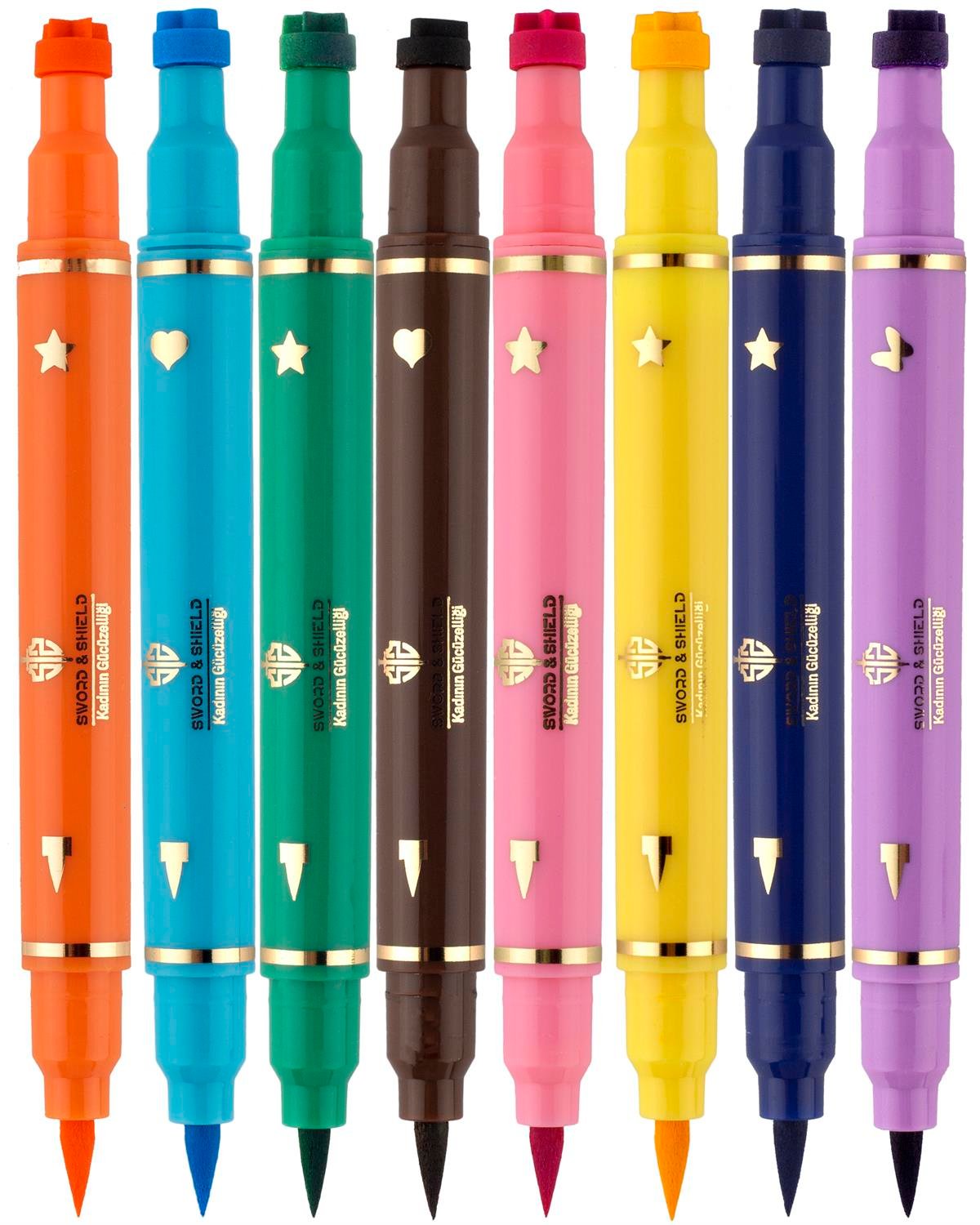 S&S 8 Renkli Çift Taraflı Neon Pen Eyeliner Seti