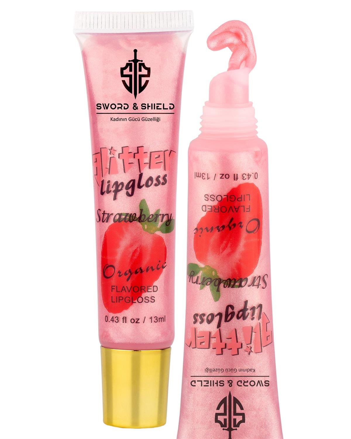 S&S Glitter Lipgloss Strawberry