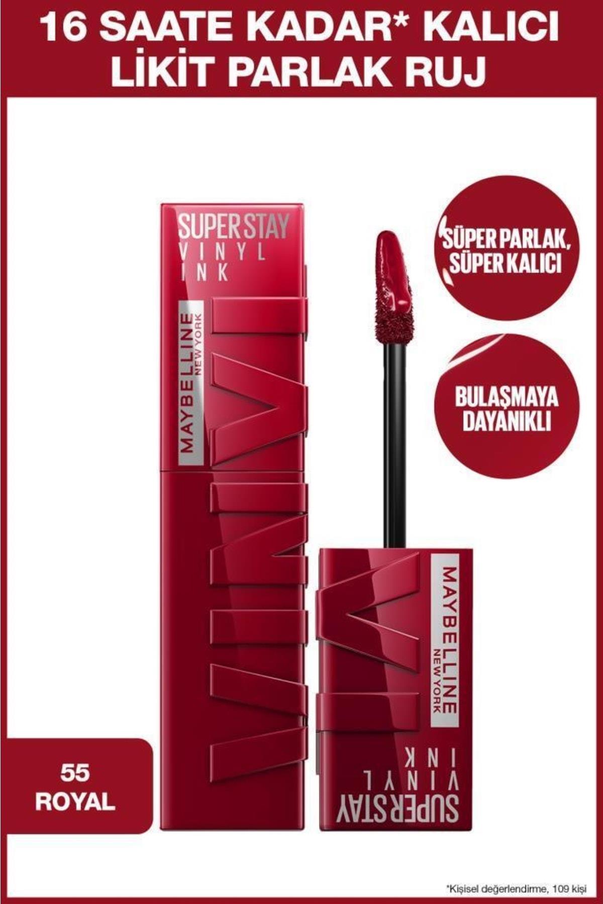 Super Stay Vinyl Ink Uzun Süre Kalıcı Likit Parlak Ruj
