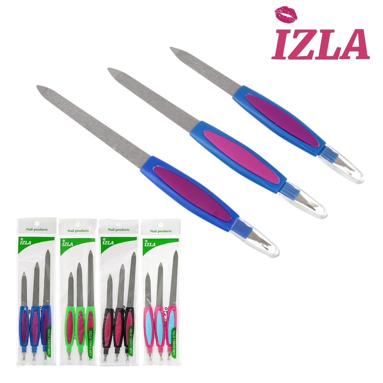 Tikatti 3'lü Çift Taraflı Tırnak Törpü Seti