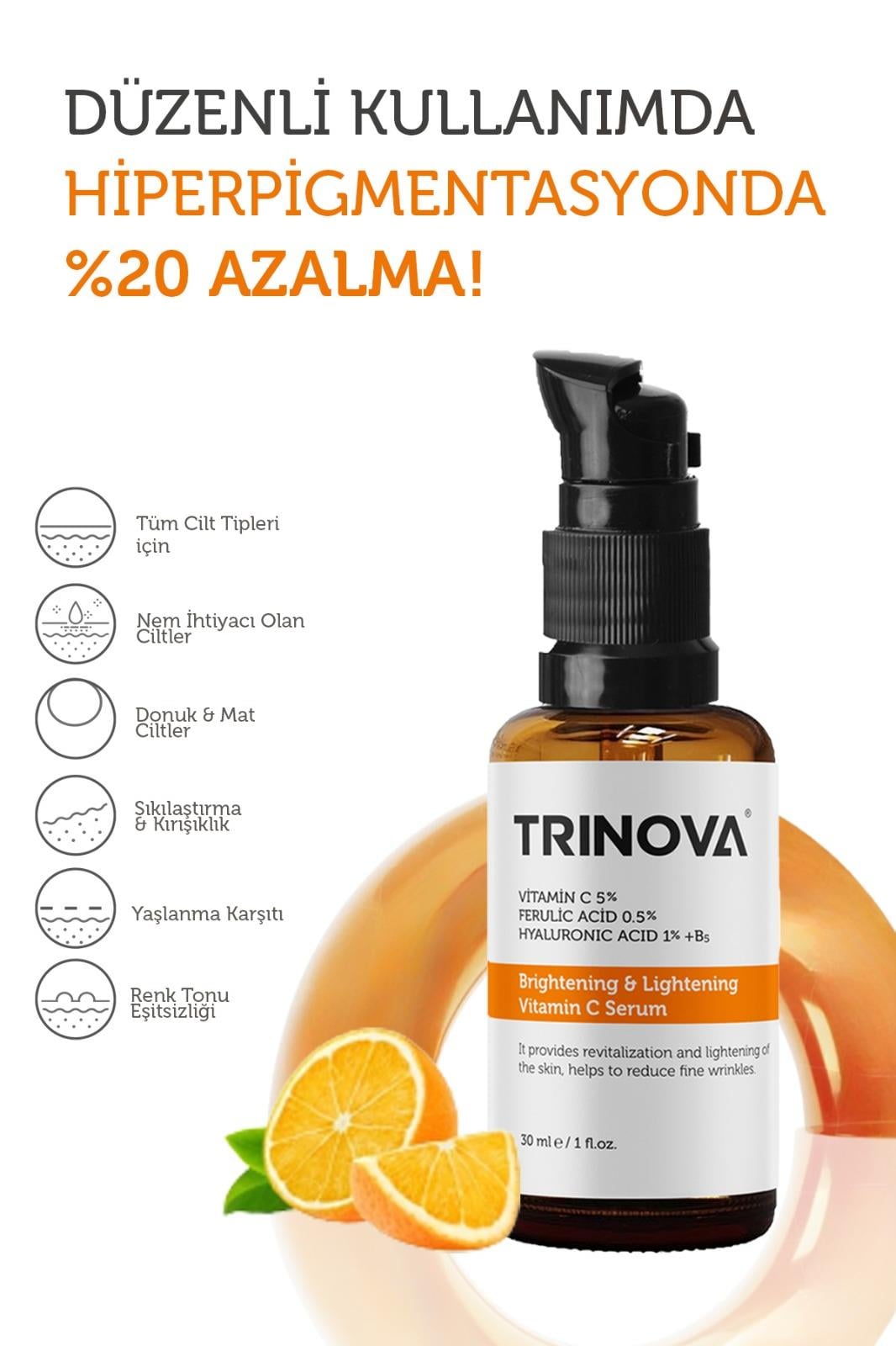 Trinova Brightening & Lightening Vitamin C Serum 30 ml 