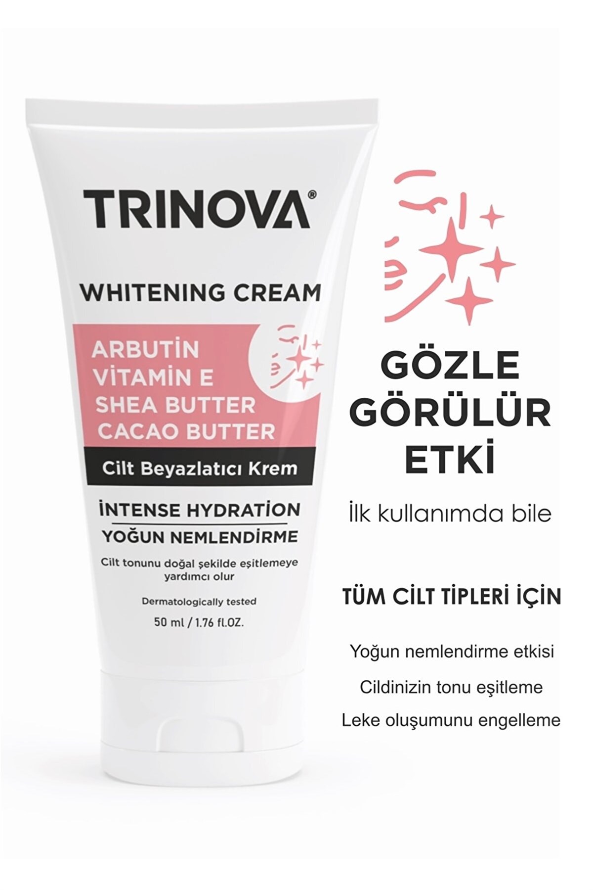 Trinova Leke Karşıtı Beyazlatıcı Krem
