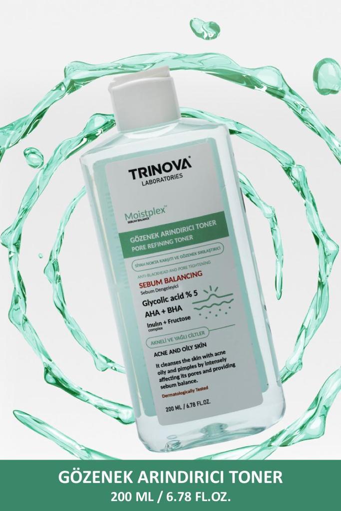 Trinova Moıstplex Sıyah Nokta Karşıtı Ve Gözenek Sıkılaştırıcı Arındırıcı Toner