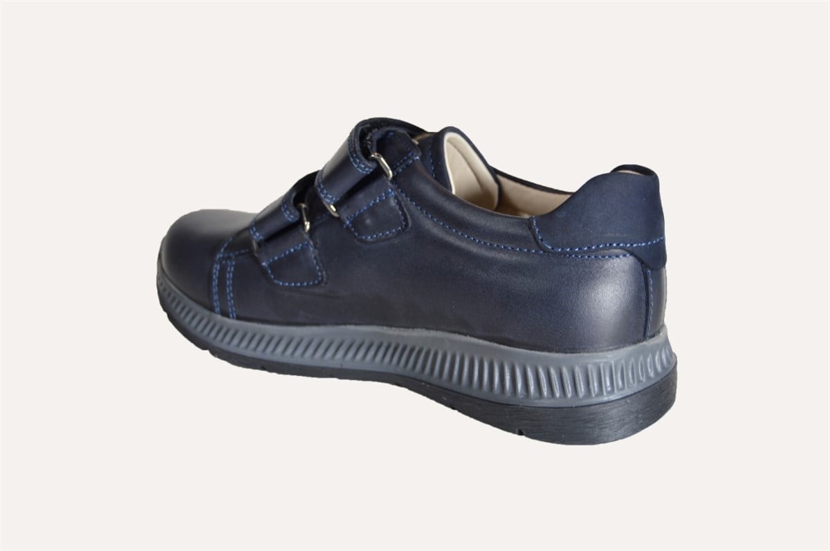 Ayakkabı 26-36Ortopedia Genç Ayakkabı Lacivert Deri 1429