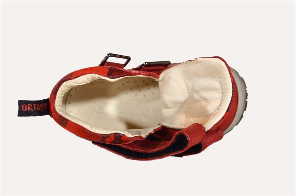 Bot 21-25Ortopedia Bebek Bot Kırmızı Deri 1540