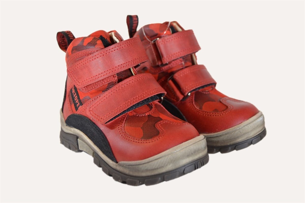 Bot 21-25Ortopedia Bebek Bot Kırmızı Deri 1540