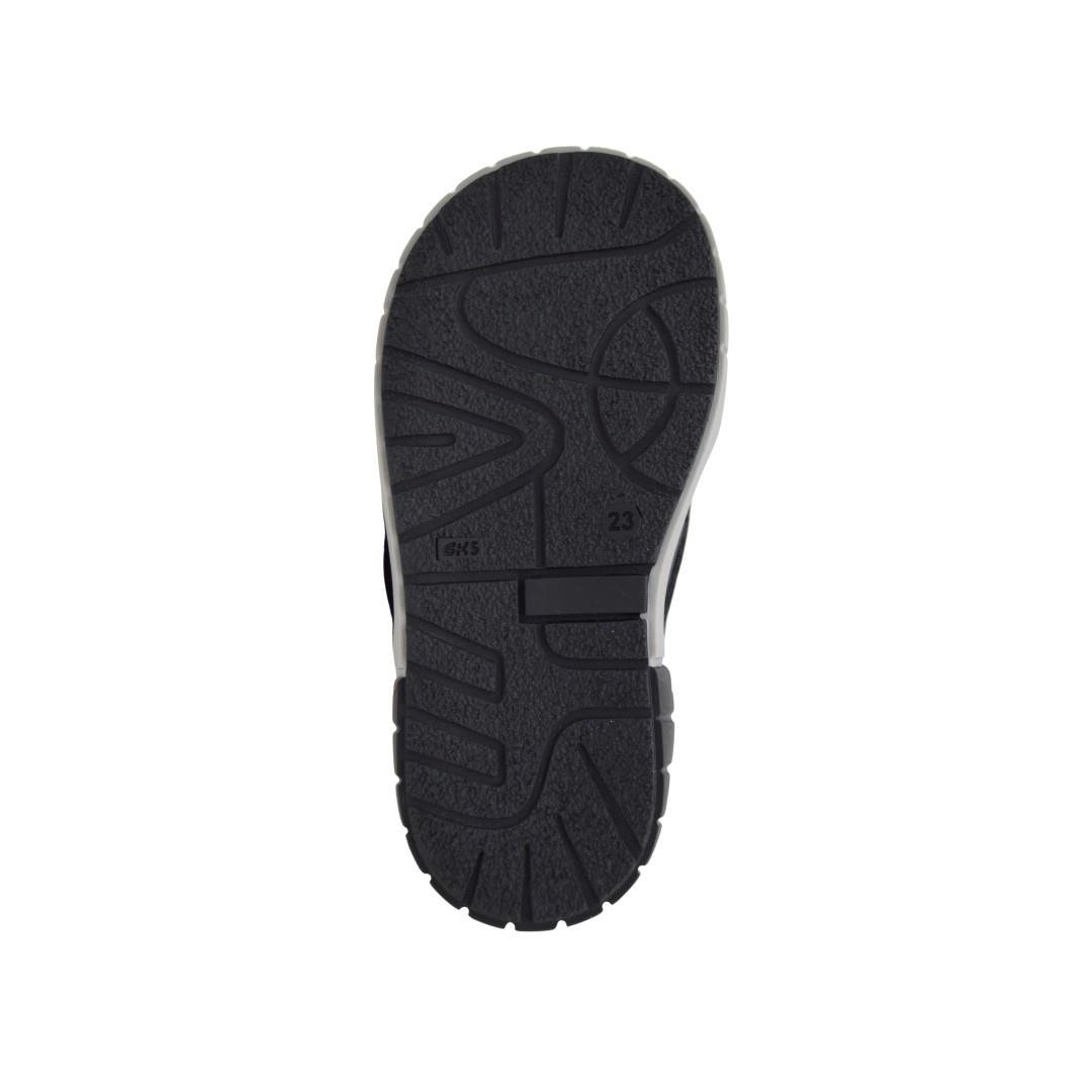 BotOrtopedia Bebek Deri Bot 1543 - SİYAH-GRİ