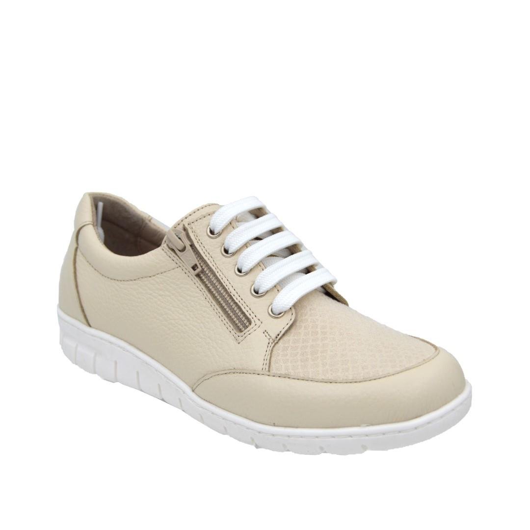 ComfortOrtopedia Hallux Kadın Deri Ayakkabı 2068 BEJ