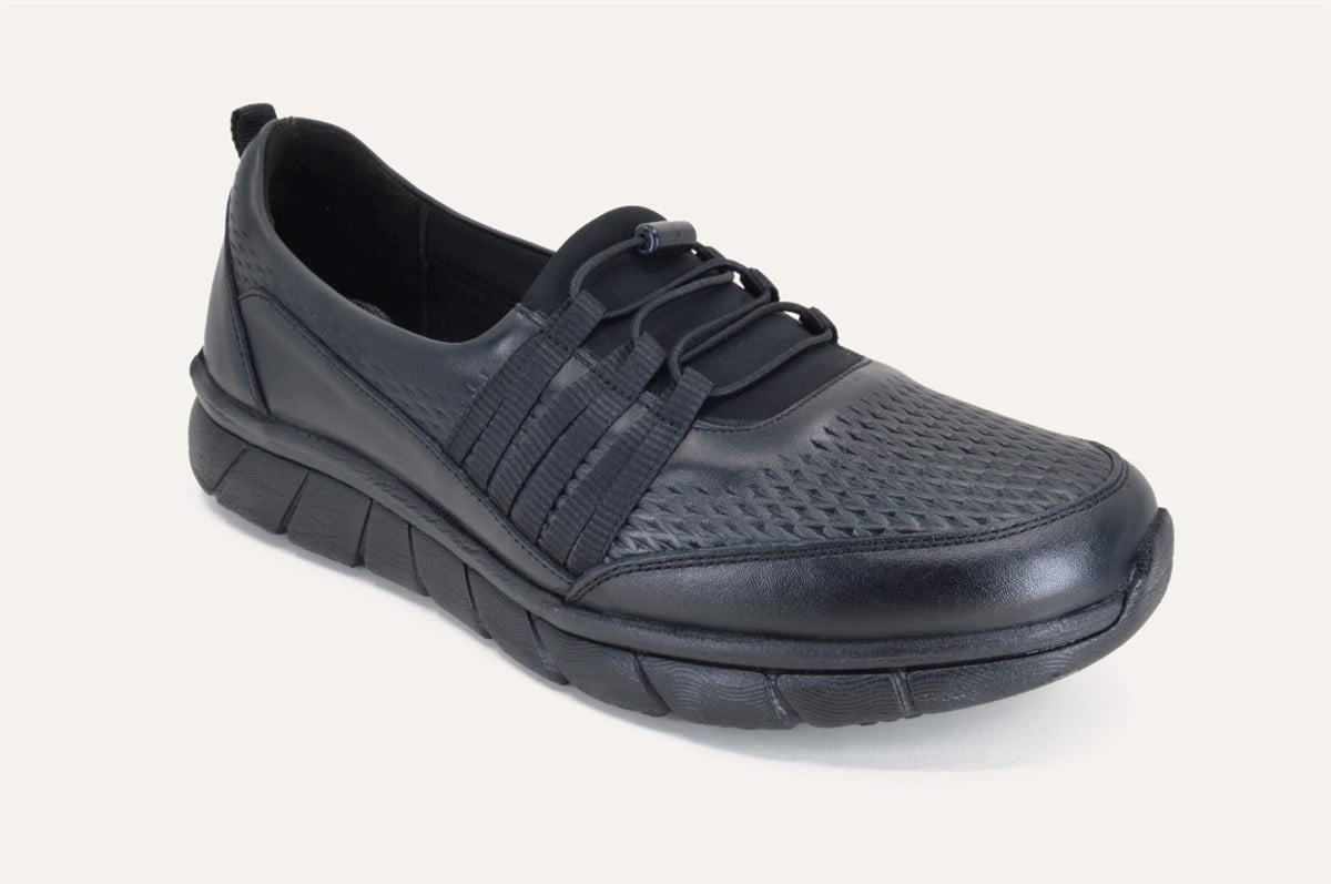 ComfortOrtopedia Kadın Deri Ayakkabı 1581 - SİYAH