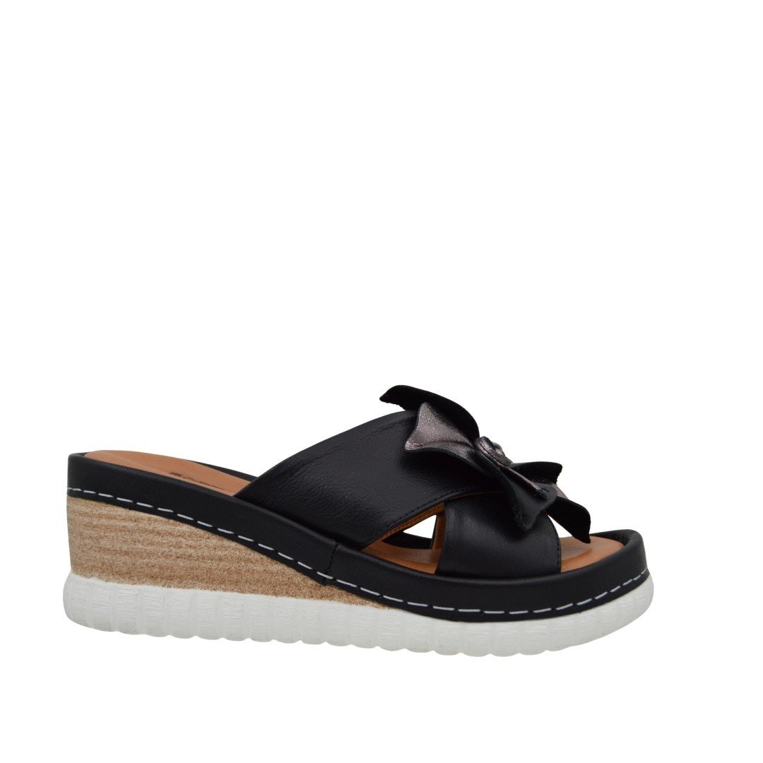 KategorisizAnatomik Comfort Deri Kadın Terlik 2298 SİYAH