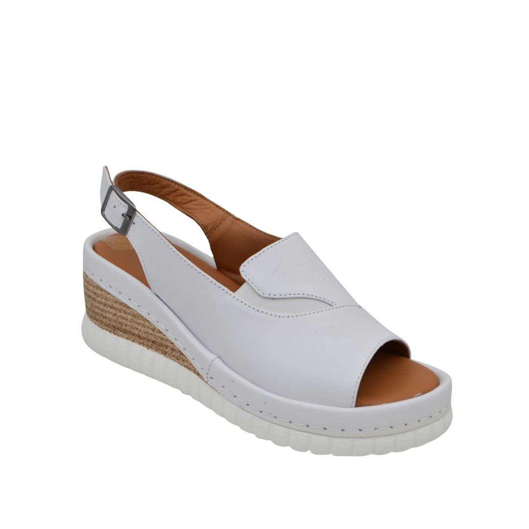 KategorisizAnatomik Comfort Deri Kadın Sandalet 2299 BEYAZ