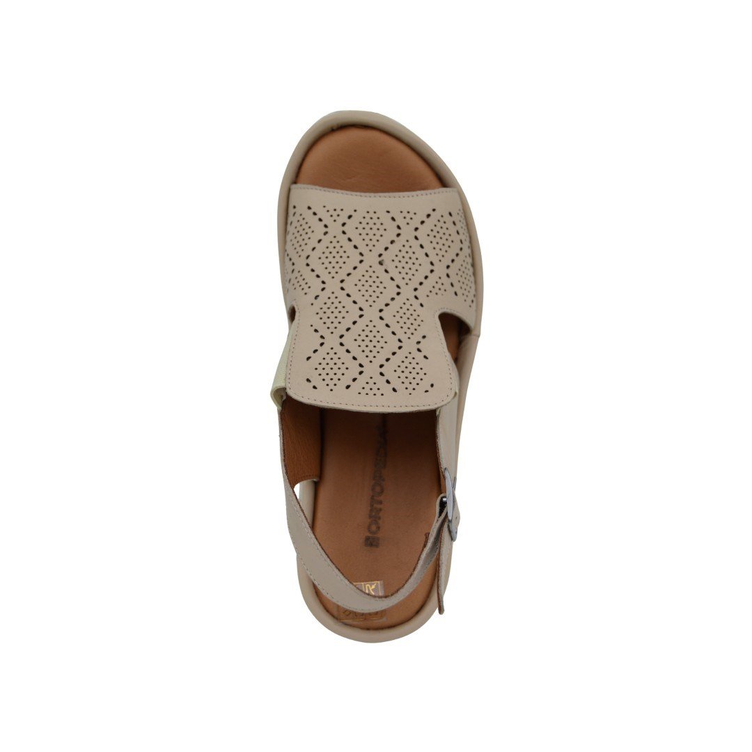 KategorisizAnatomik Comfort Kadın Deri Sandalet 2300 BEJ