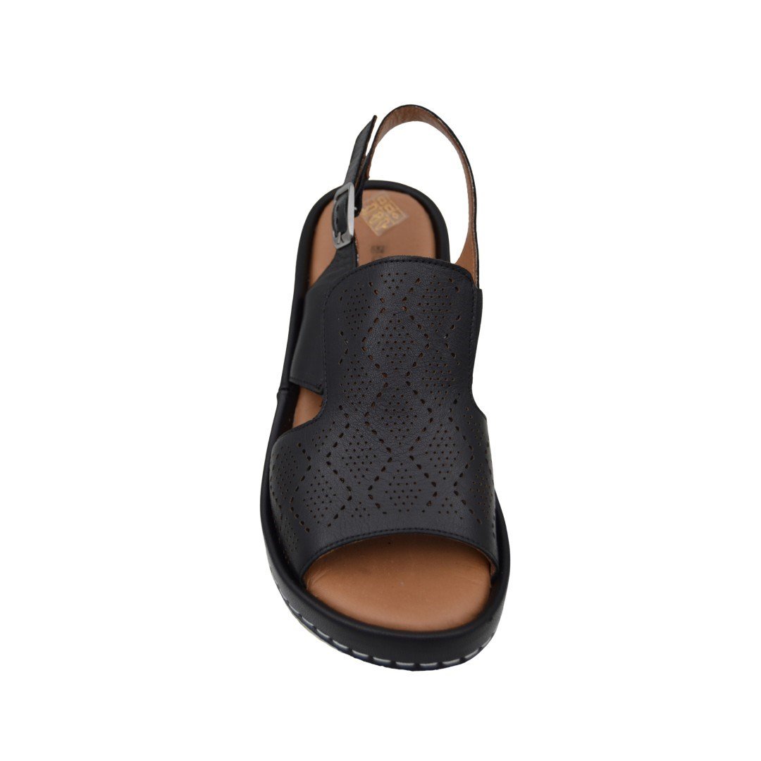 KategorisizAnatomik Comfort Kadın Deri Sandalet 2300 SİYAH