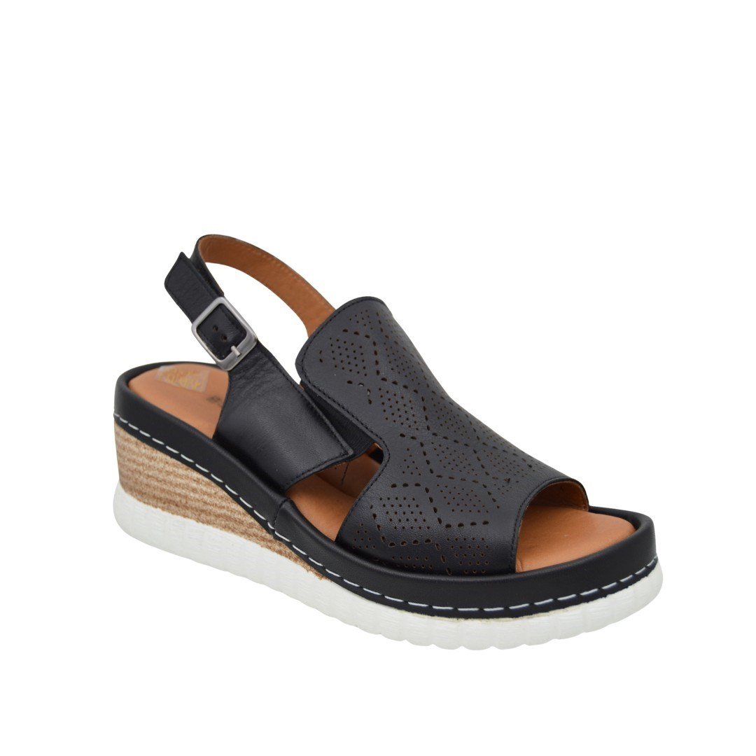 KategorisizAnatomik Comfort Kadın Deri Sandalet 2300 SİYAH