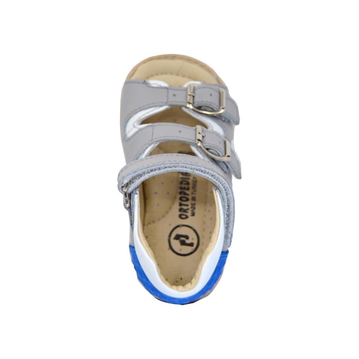 KategorisizOrtopedia Bebek Deri Sandalet Dincoheel 1155 - GRİ