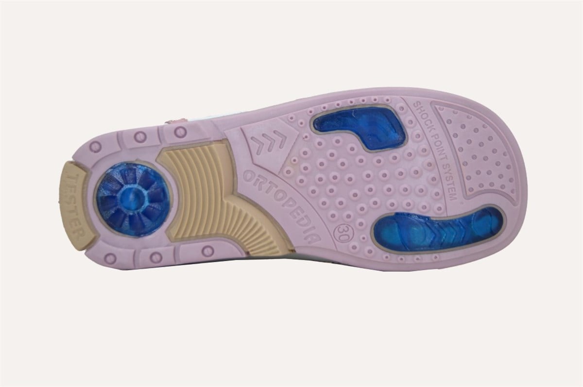 KategorisizOrtopedia Çocuk Deri Sandalet 1120 - LİLA - PEMBE