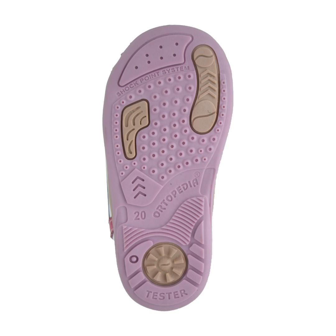 KategorisizOrtopedia İlk Adım Deri Sandalet İnce Taban 1120 - PEMBE - BEYAZ