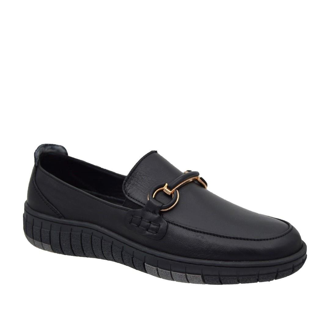 KategorisizOrtopedia Kadın Deri Ayakkabı 2130 SİYAH