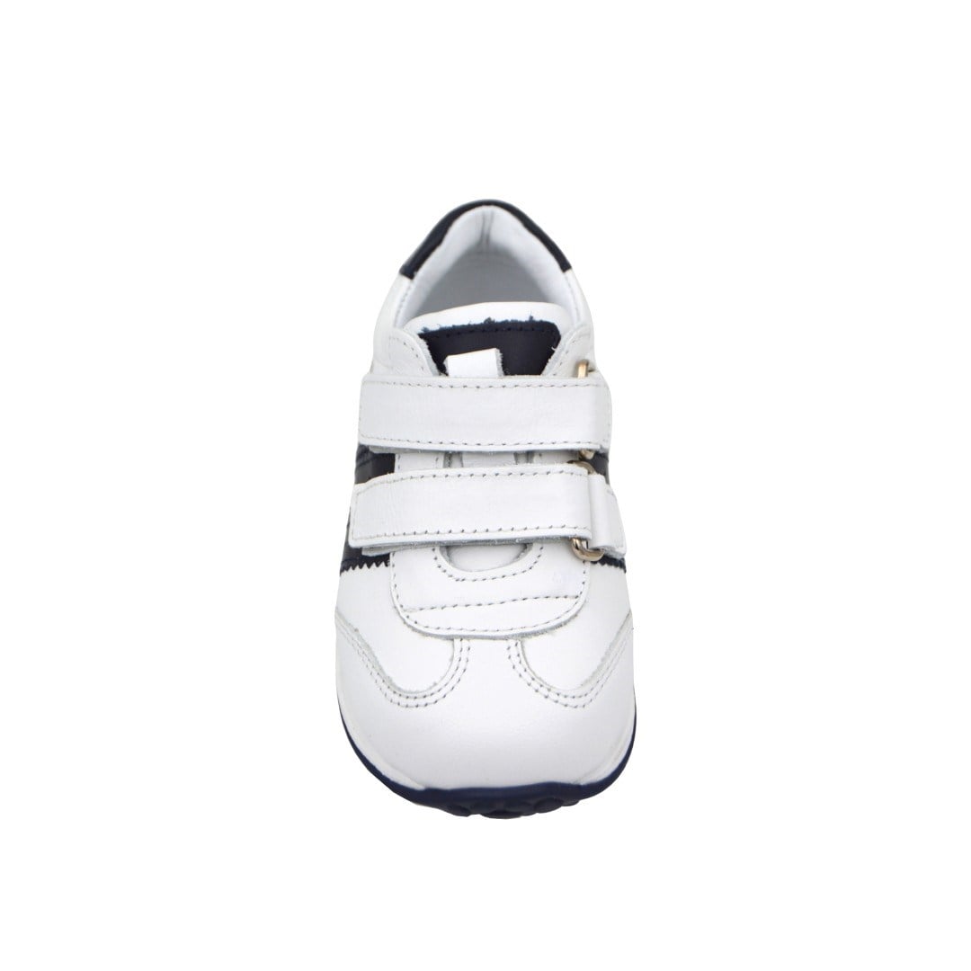 KategorisizOrtopedik Deri Bebek Spor Ayakkabı Kavis Destekli 2295 (21-30) BEYAZ - LACİVERT