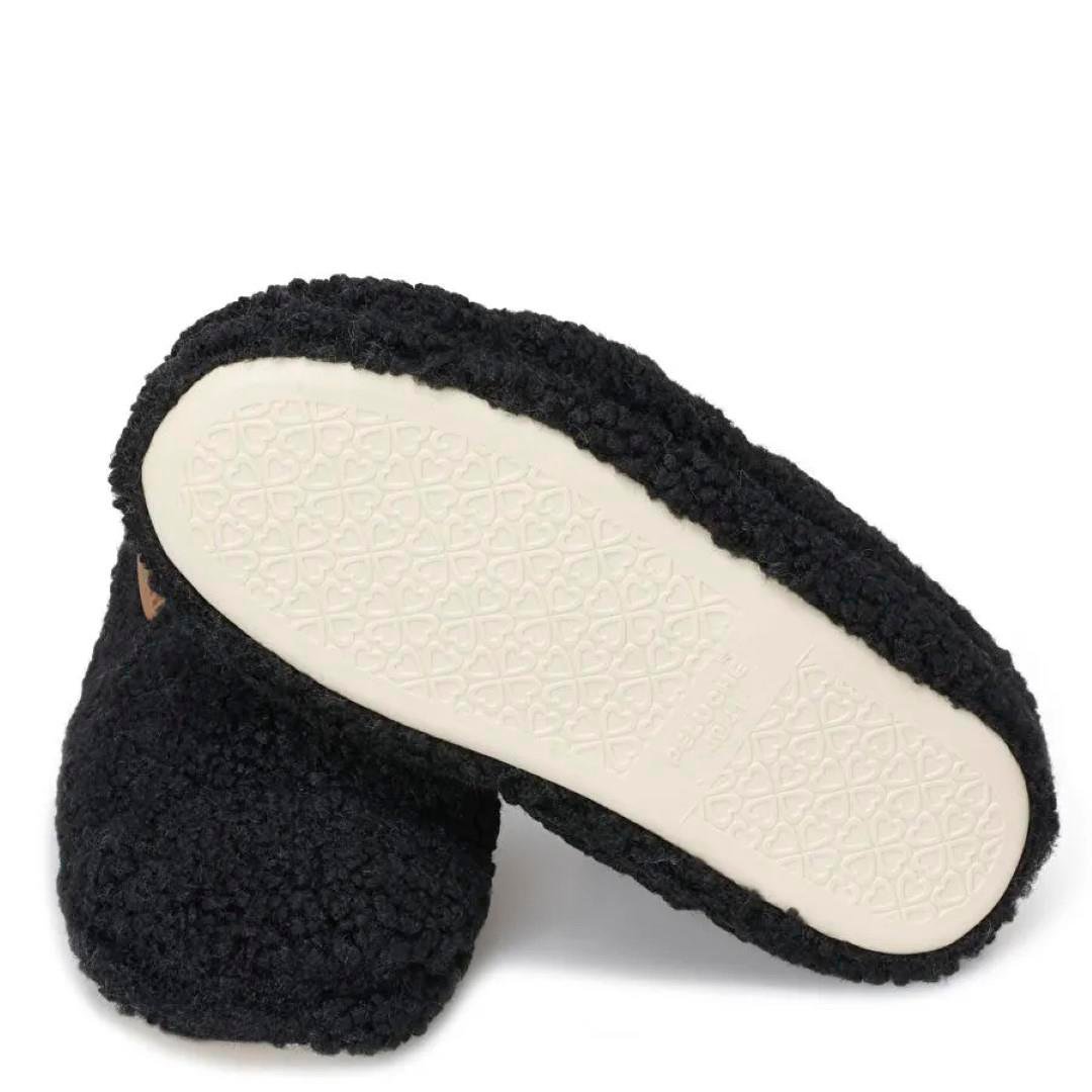 KategorisizPeluche Teddy Kadın Ev Terliği SİYAH