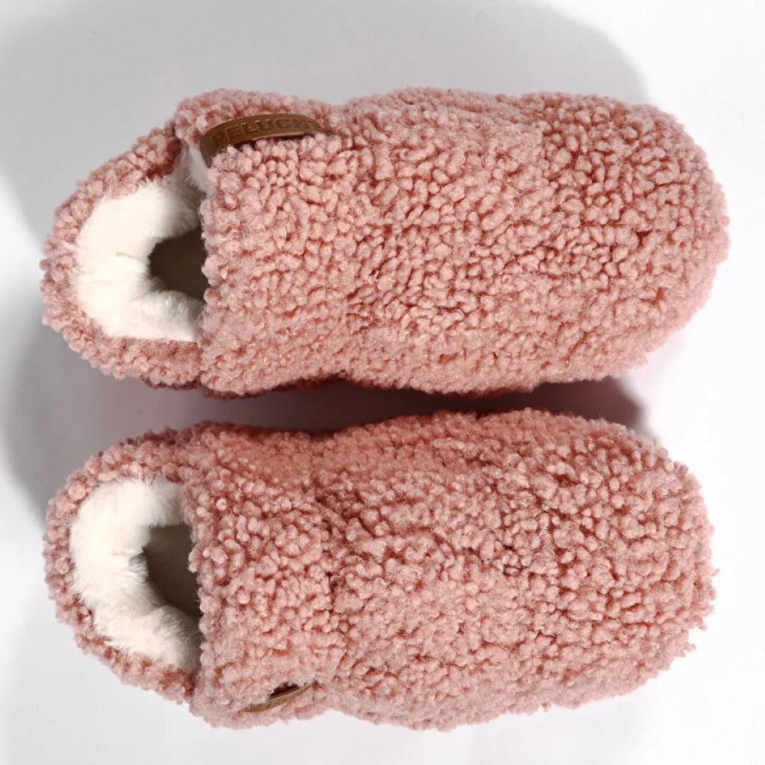 KategorisizPeluche Teddy Kadın Ev Terliği PEMBE