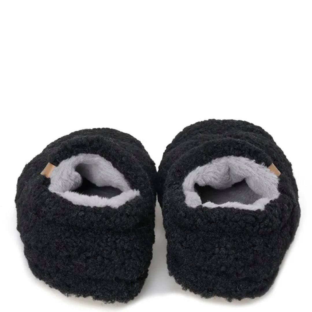 KategorisizPeluche Teddy Kadın Ev Terliği SİYAH