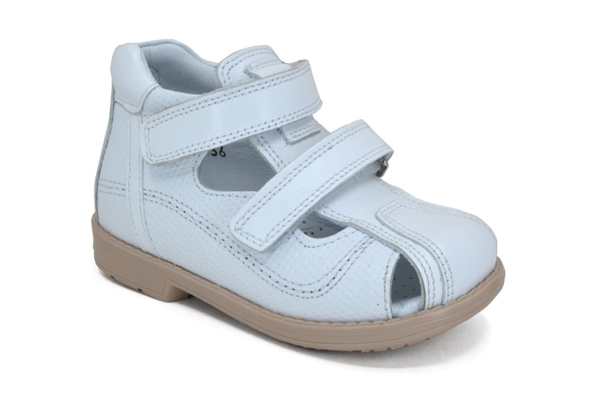 Kız Bebek SandaletOrtopedia Bebek Deri Sandalet Dincoheel 1120 - BEYAZ