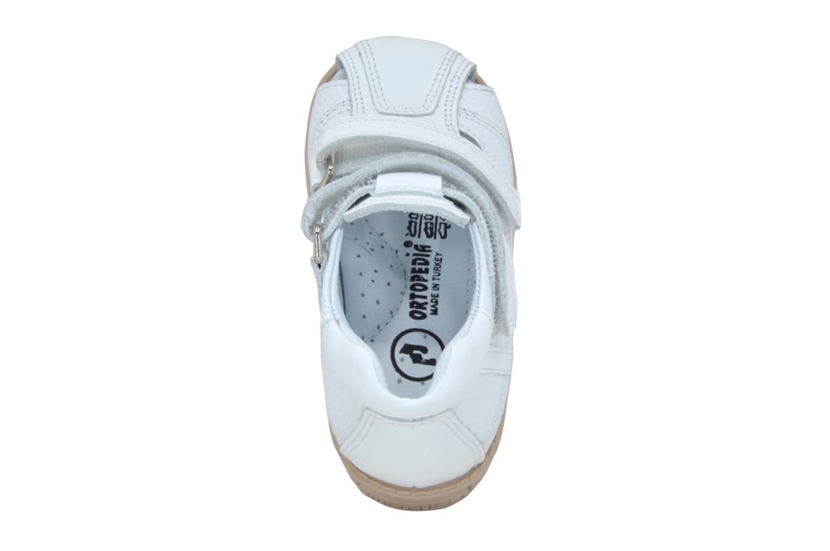 Kız Bebek SandaletOrtopedia Bebek Deri Sandalet Dincoheel 1120 - BEYAZ